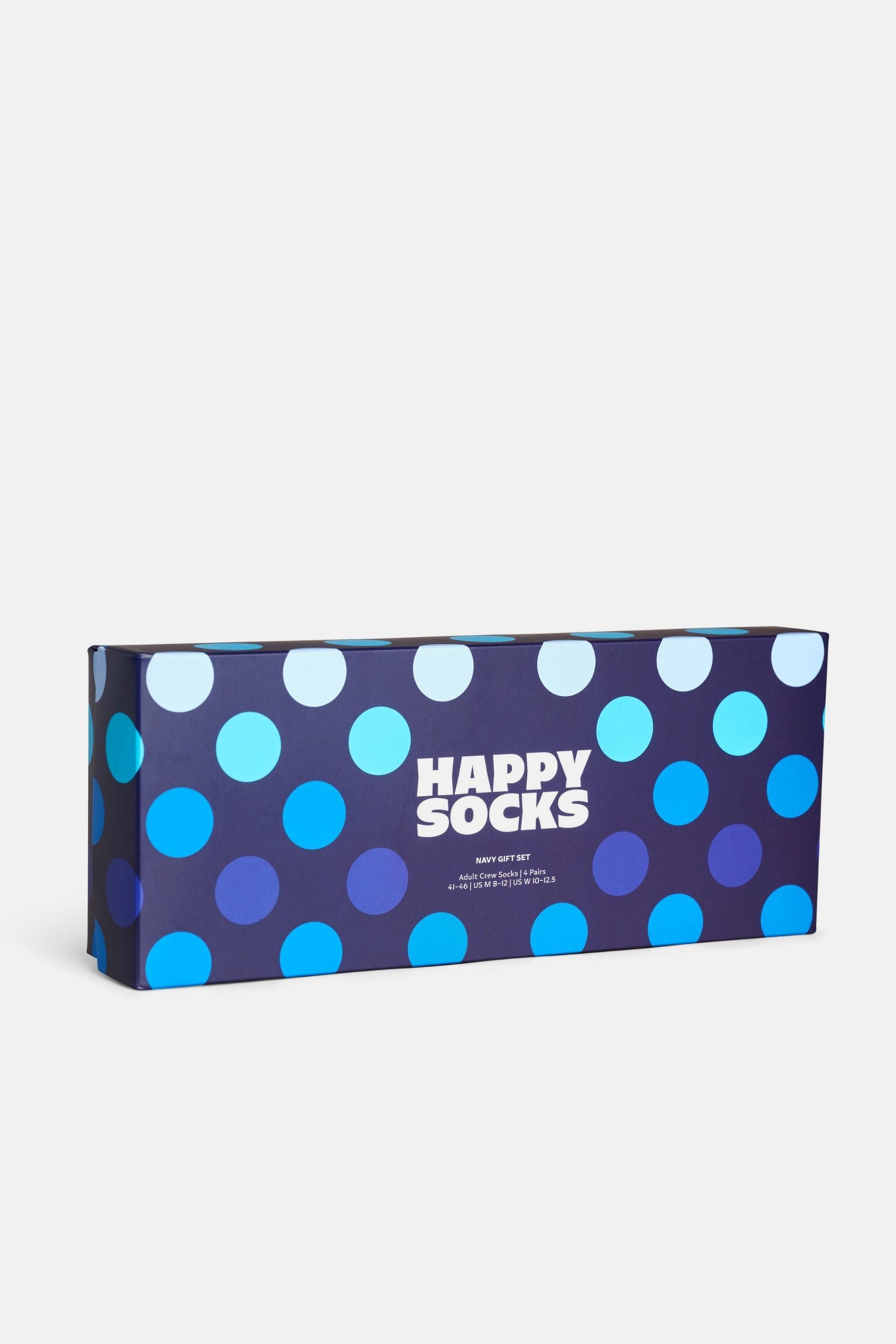 Happy Socks - Mavi Karışık Desenli Pamuklu 4Lü Çorap Seti