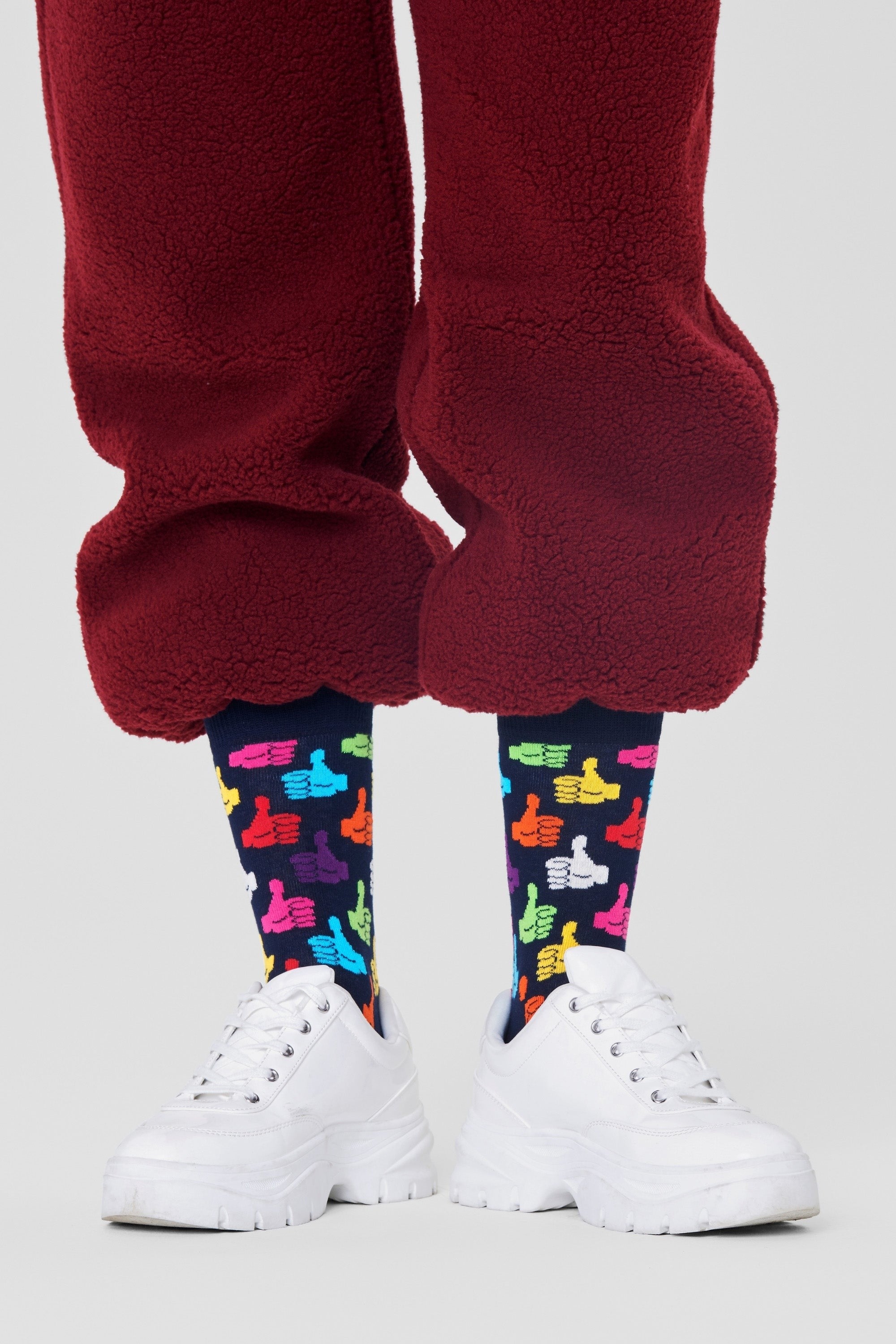 Happy Socks - Beğeni İşareti Desenli Pamuklu Çorap