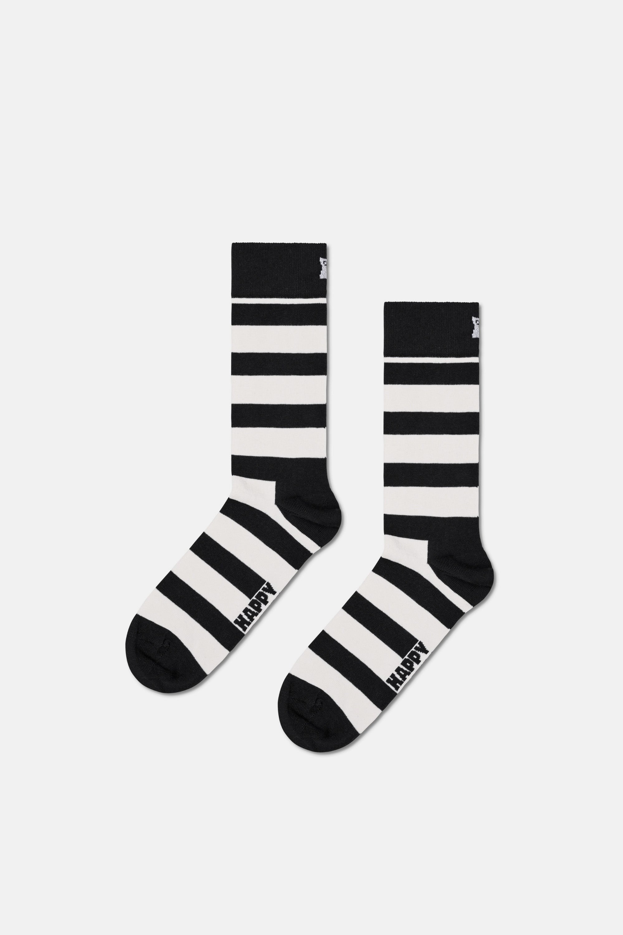 Happy Socks - Siyah Beyaz Klasik 4Lü Pamuklu Çorap Seti